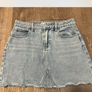 PacSun Light Blue Denim Mini Skirt